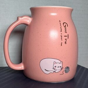 Cat Mug - Peach